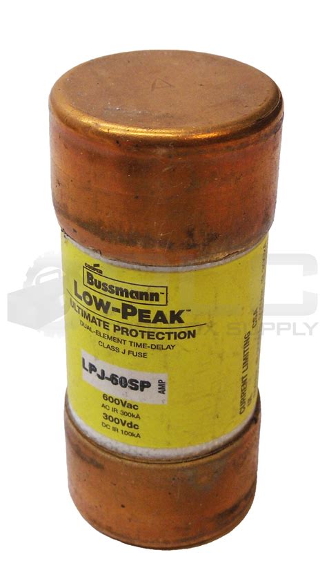 New Box Of 8 Bussman Lpj 60sp Low Peak Fuse 60a 600vac 300vdc Plc