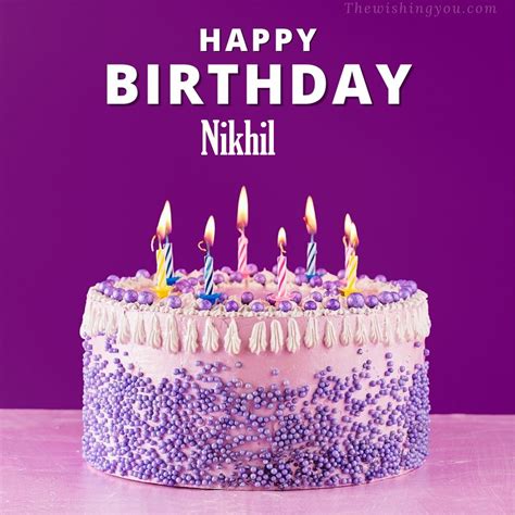 Hd Happy Birthday Nikhil Cake Images And Shayari