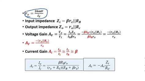 Ac Analysis Of Bjt Re Model Of Bjt Small Signal Model Of Bjt Solved Examples Of Re Model