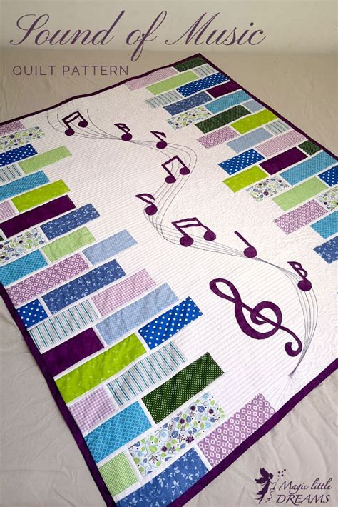 Elegant And Pretty Musical Quilt Sound Of Music Quilt Patterns