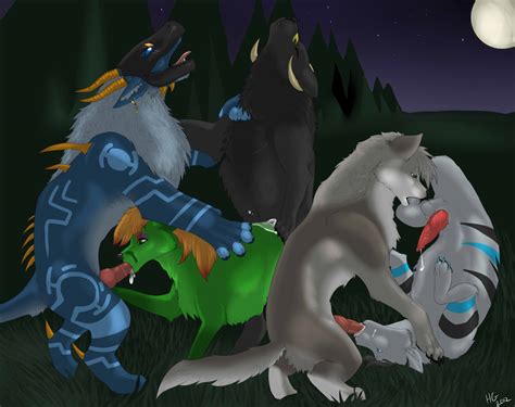 Feral Orgy By Purplepardus Hentai Foundry