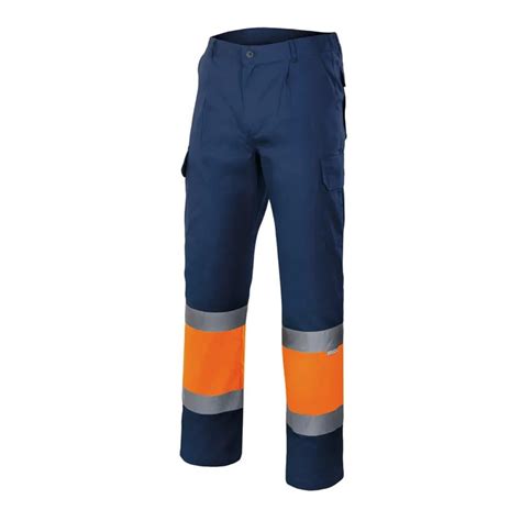 Pantalone Bicolore Foderato Da Lavoro Alta Visibilit Multitasche