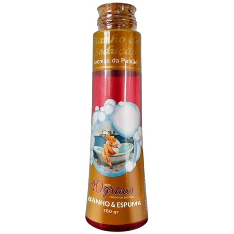 Espuma De Banho Aromática 160ml 40graus Paixão Sex Shop Loja Fetiches