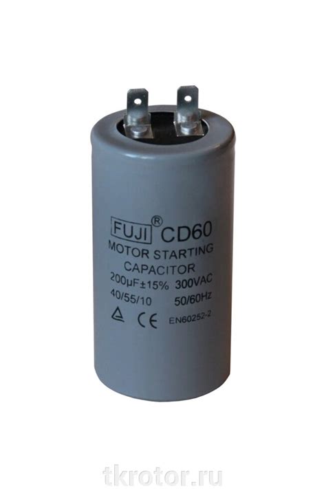 Конденсатор пусковой CD60 300 uF купить в интернет магазине Ротор