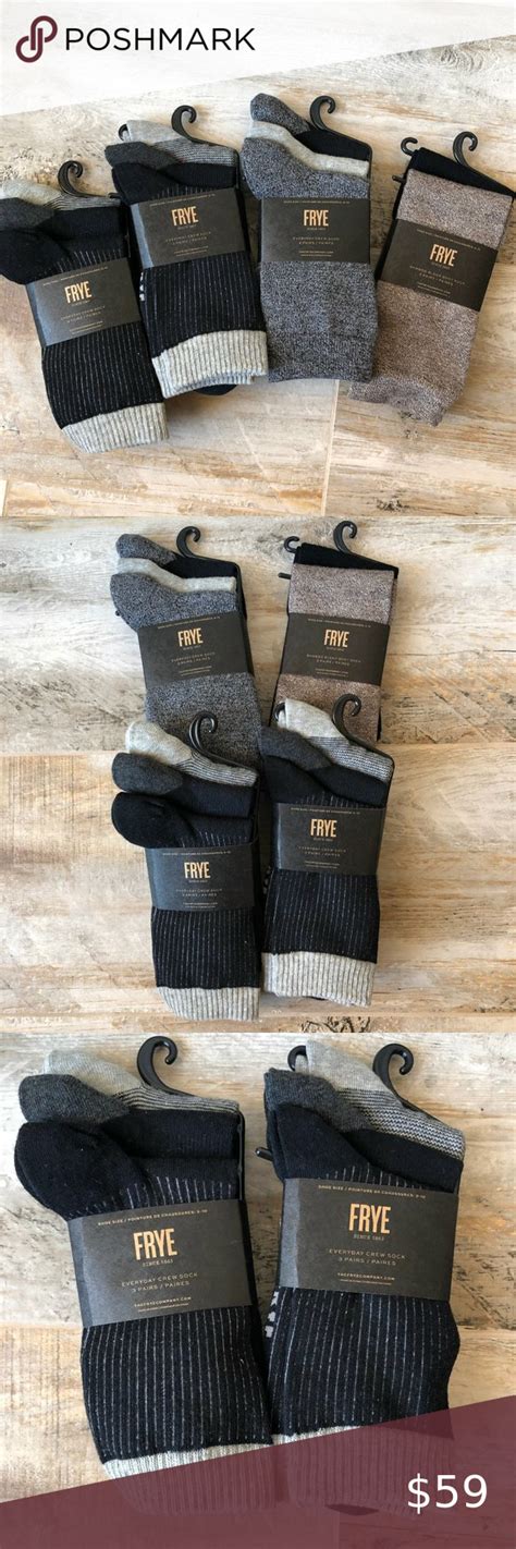 Nwt Pairs Frye Crew Boot Socks Frye Boot Socks Pairs