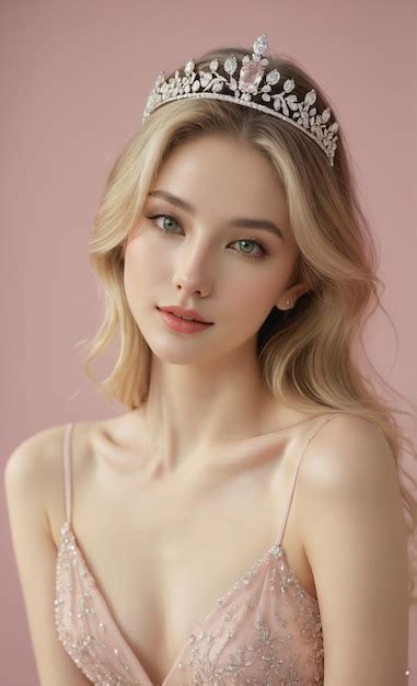 Premium Photo A Beautiful Blonde Woman Wearing A Tia