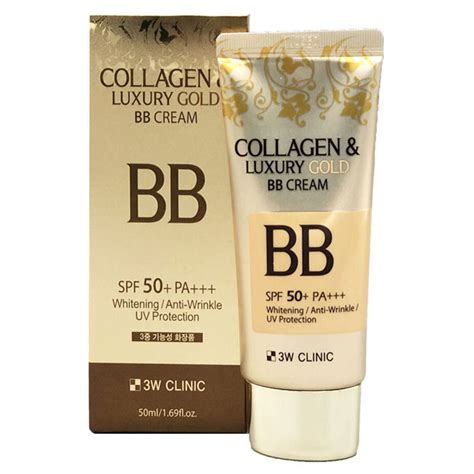 3W Clinic Collagen&Luxury Gold BB Cream, 50мл - Корейская косметика оптом
