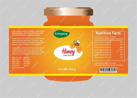 Дизайн этикетки для банки с медом дизайн этикетки креативная упаковка ...