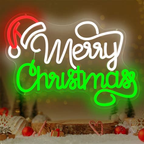 Amazon.com : Merry Christmas Neon Sign Christmas LED Signs Dimmable