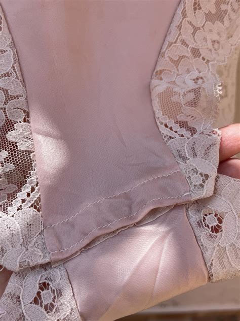 S Vintage Silk Dusty Pink Teddy Lingerie Women S Small Intimates Sleepwear Body Suit One