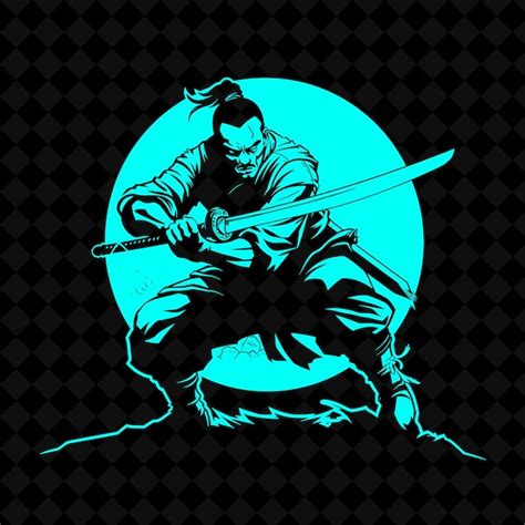 Premium Psd Png Chinese Warrior With A Dao Sword Disciplined And