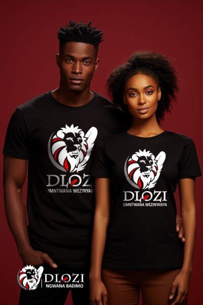 Dlozi Brand Lion His And Hers T Shirt Dlozi Ngwana Badimo