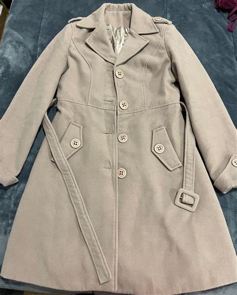 Trench Coat em Lã Nude Casaco Feminino Nunca Usado 84911632 enjoei