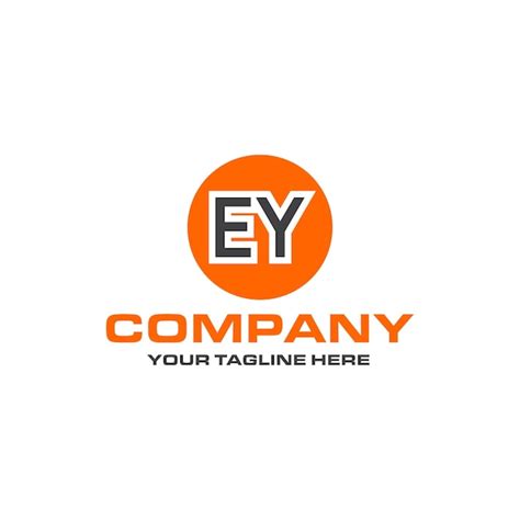 Premium Vector Ey Letter Rounded Shape Logo Design