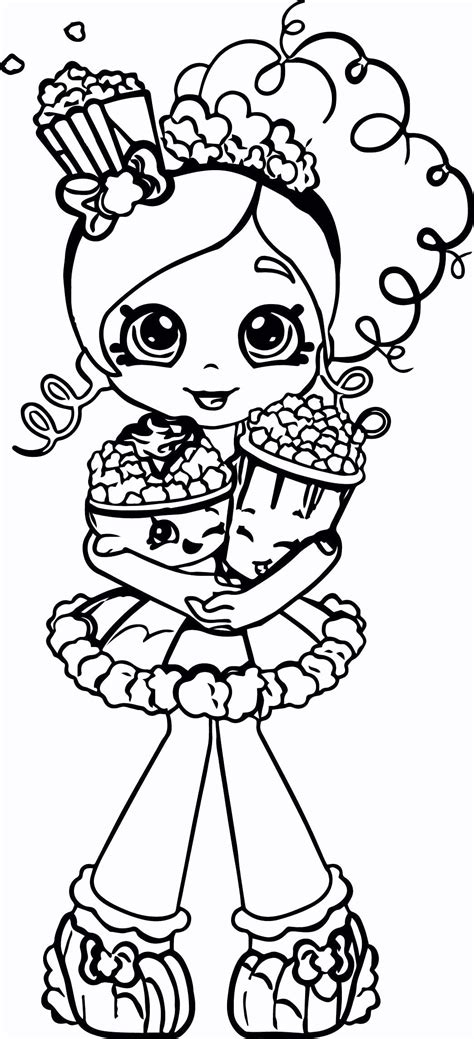 Shopkins Girl Coloring Pages