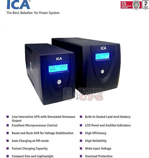 ICA UPS Line Interactive UPS ICA CE1200D LCD Display 1200VA 600W