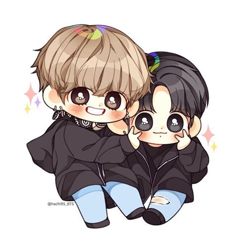 Vkookkookv Fanarts 03 Chibi Bts Fanart Anime Chibi