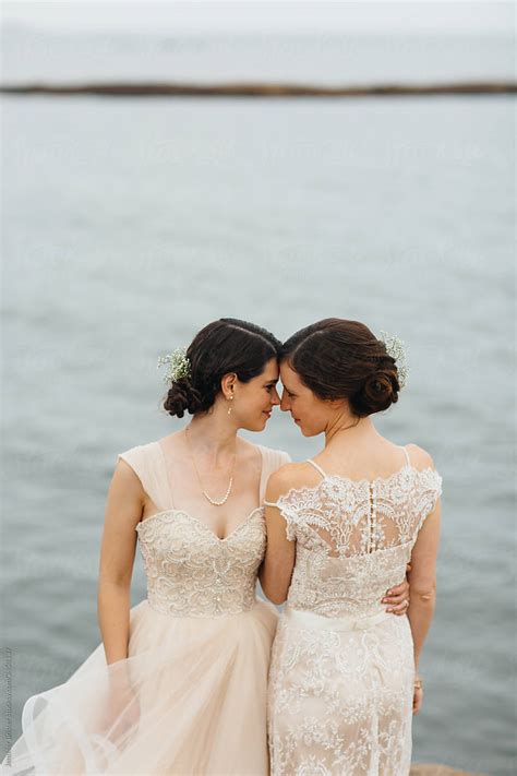 Beautiful Happy Lesbian Wedding By Stocksy Contributor Jennifer