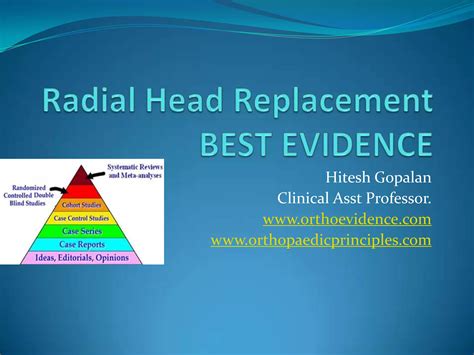 Radial head replacement best evidence | PPTX