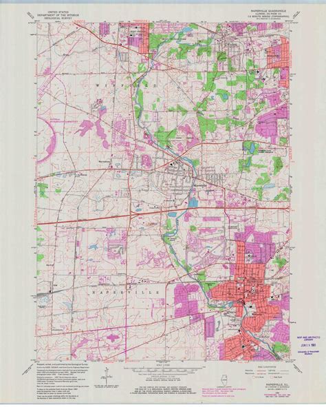 Naperville Illinois County Map