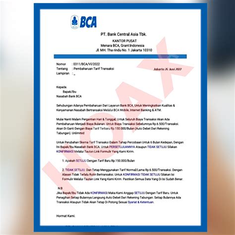 Contoh Surat Pemberitahuan Kenaikan Harga