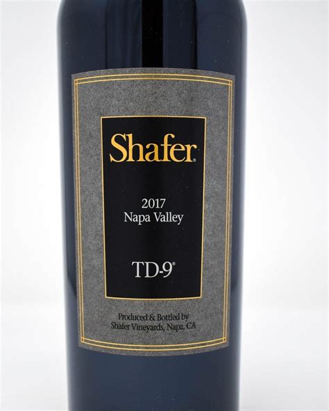 Shafer Vineyards TD 9 Red Blend Napa 2017 Princeville Wine Market