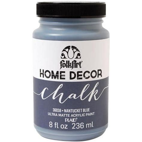 Folkart Home Decor Chalk Paint 8oz Nantucket Blue