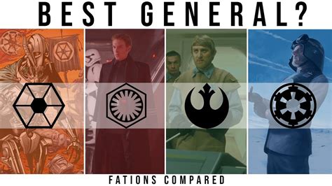 Which Star Wars Faction Has The Best General Factions Compared Youtube