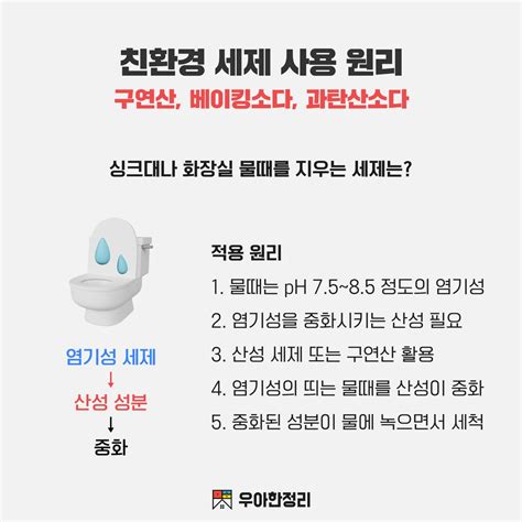 구연산 베이킹소다 과탄산소다 차이점과 사용법 원리 우아한정리 생활꿀팁 저장소