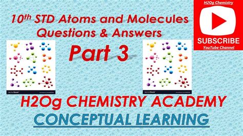 TN 10th SCIENCE Chemistry Unit 7 Atoms And Molecules Book Back