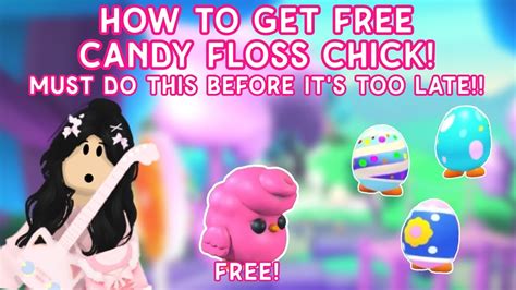 How To Get A Free Candy Floss Chick🤩🐤 New Adopt Me Easter Event Get