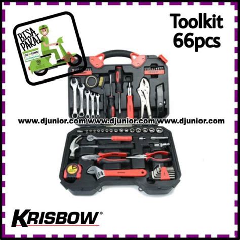 Jual ACE KRISBOW TOOL KIT 66 PCS TOOLKIT BOX KOTAK SET PERKAKAS