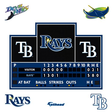 Tampa Bay Rays - RealBig Scoreboard Collection - Official MLB - Reusab