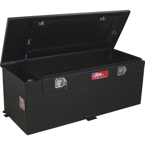 Rds Aluminum Auxiliary Fuel Tank Toolbox Combo 51gallon Rectangular Black Diamond Plate Fuel