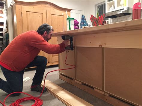how to install kitchen island