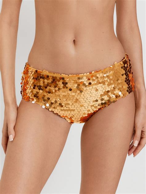 Шорты Женский Infinity Lingerie Вечерний праздничный выпускной золотистый размер Трикотаж