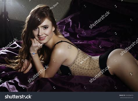 Russian Beautiful Sexy Girl Lingerie Excellent Stock Photo 524204419 Shutterstock