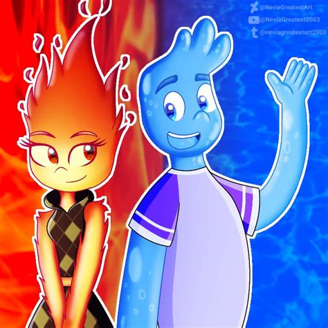 Wade And Ember Elemental By Neviagreatestart On Deviantart