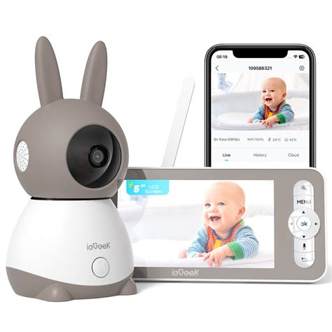 ieGeek Baby 1T - 2K WiFi Baby Monitor with Motion & Cry Detection