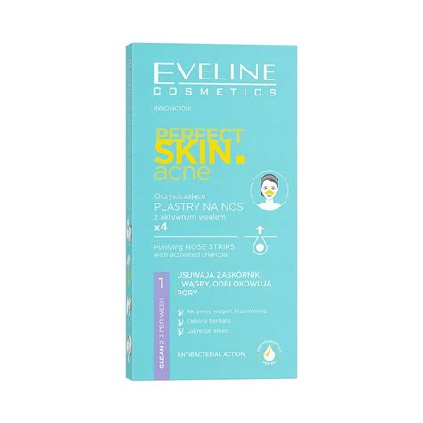 Eveline Cosmetics Perfect Skin Acne plastry na nos z aktywnym węglem