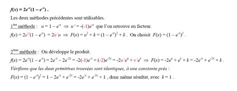 TS - CS 25 - Primitives - Fonctions Exponentielles (2)