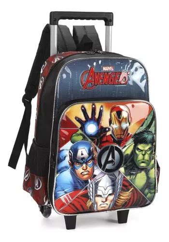 Mochila Avengers Luxcel Trolley Negra X X Cm L