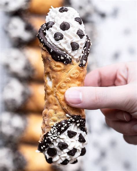 The Sweet Tooth â€” Chocolate Chip Cannolis Recipe Holy Moly Look At