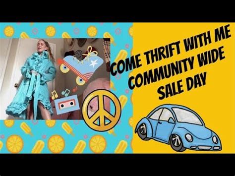 Come Thrift With Me HAUL Community Yard Sale Day 2023 YouTube