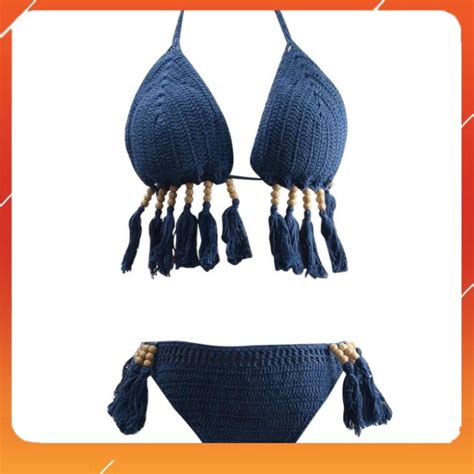 Sexy Crochet Beach Bikini Set Shopee Philippines