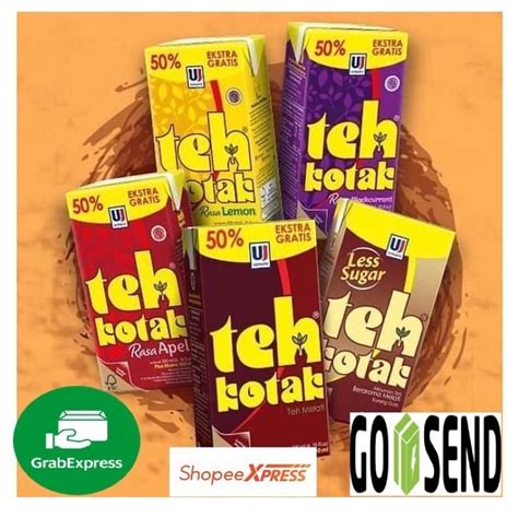 Jual Teh Kotak 200ml Extra 100ml Minuman Teh Kotak Melati Jasmine Less