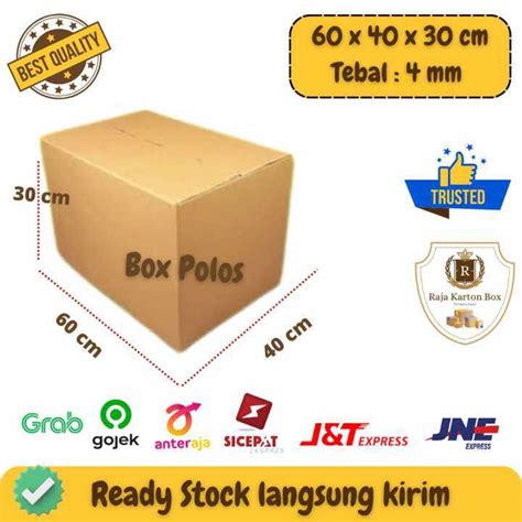 kardus box polos jumbo kardus packing ukuran      cm murah