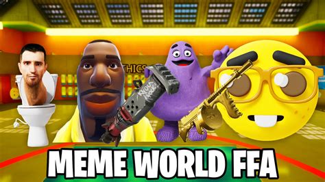 🤪meme World Ffa🤪 All Weapons And Cars 8762 4141 0032 By Zcm Fortnite