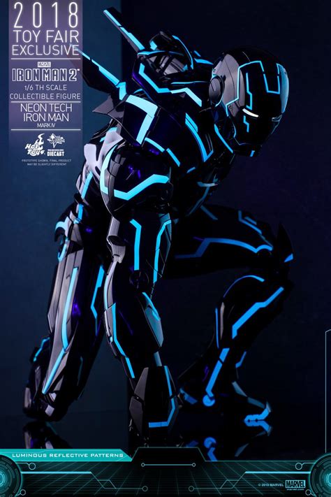 Iron Man Mark Iv Neon Tech Armor Hot Toys Summer Convention Exclusive The Toyark News