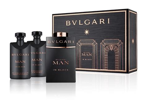 Bvlgari Man In Black Set EDP 60ml After Shave Balm 40ml Shampoo